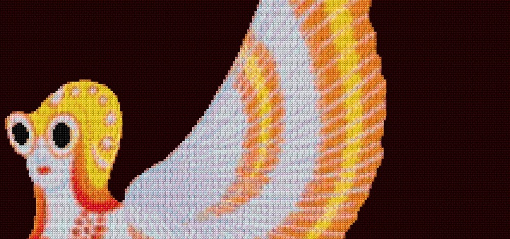 Erte Flying Fish I Cross Stitch Pattern Design + Photo + Pattern Keeper File