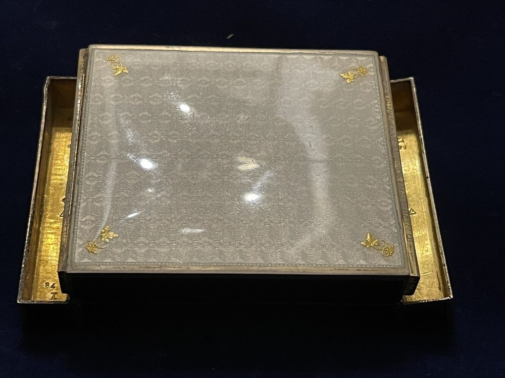 Stunning Blue Enamel 84 Marked Silver Cigarette Case Probably Russian 19th/20th