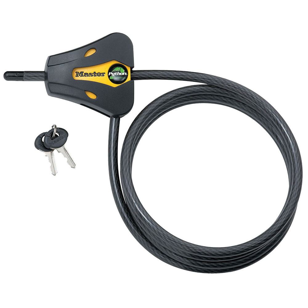 Master Lock Python Locking Cable 5/16 X 72'' Yellow & Black