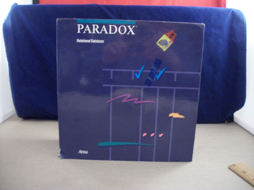 1985 Ansa Paradox Relational Database Software Version 1.1  MS-DOS 5.25 Disks
