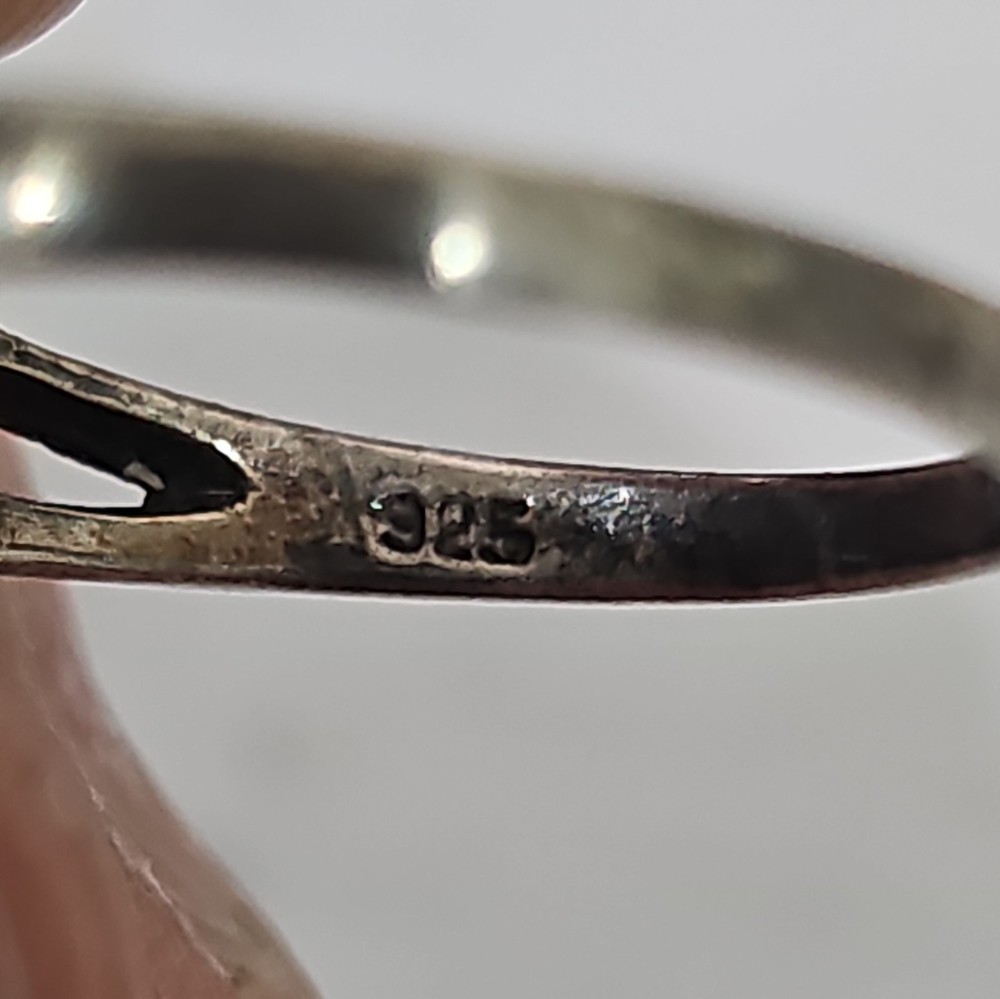 Sterling Gemstone Ornate Amethyst Ring Size 8