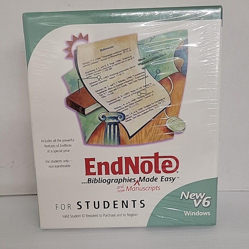 Thomson EndNote V 6 Bibliographies Made Easy For Students Windows