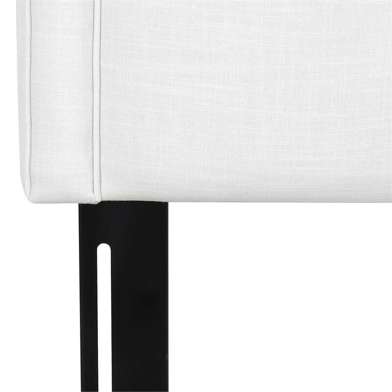 Catherine Upholstered King Headboard Antique White