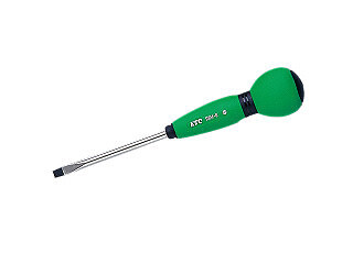 KTC D8M-615, Soft Round Grip Screwdriver, Flat Tip, 6mm