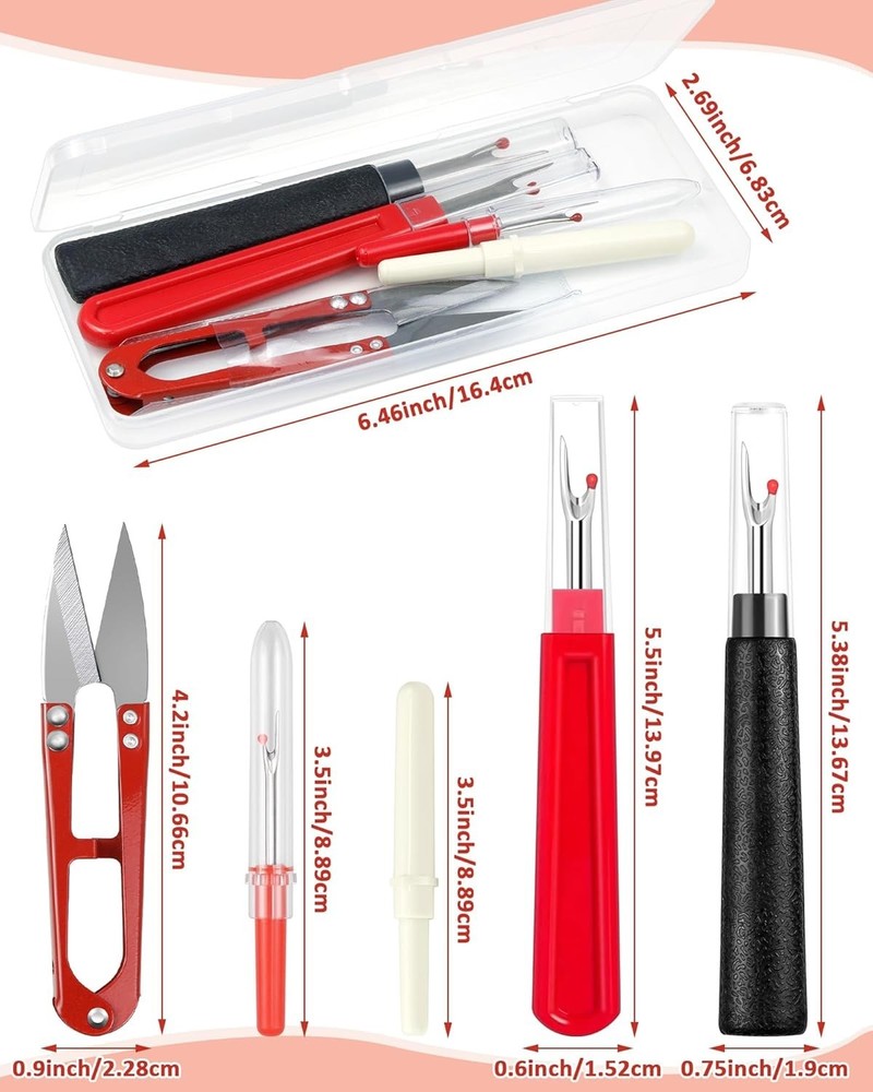 Complete Seam Ripper and Scissors Set – Essential Tools for Sewing Projects