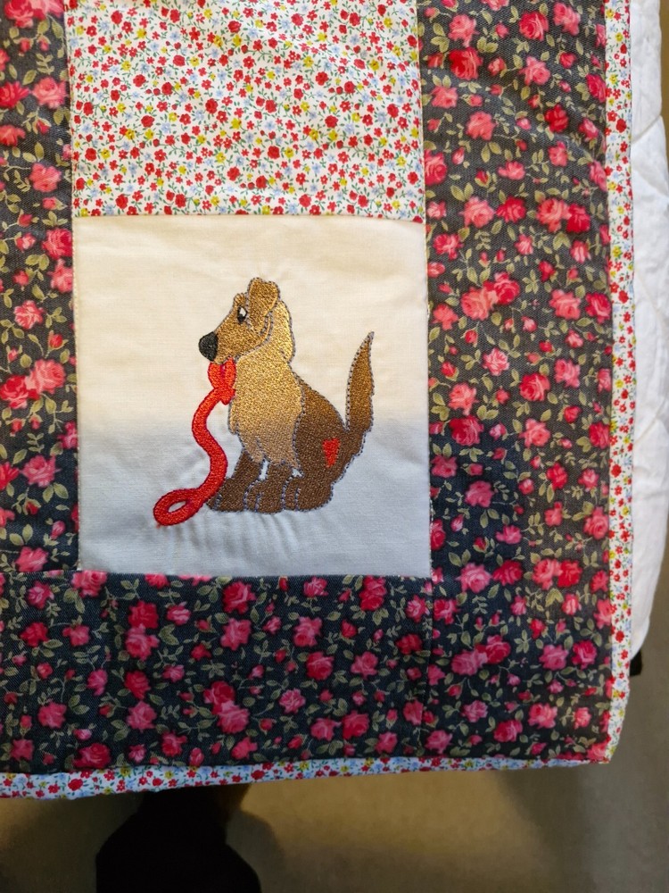 Embroidered blanket with unique design. A real one off purchase.