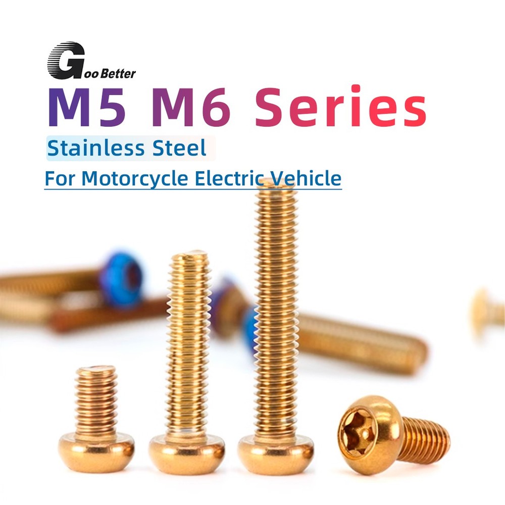 M5 M6 Torx Button Head Security Bolts Motorcycle Modification Anti Vandal Screws
