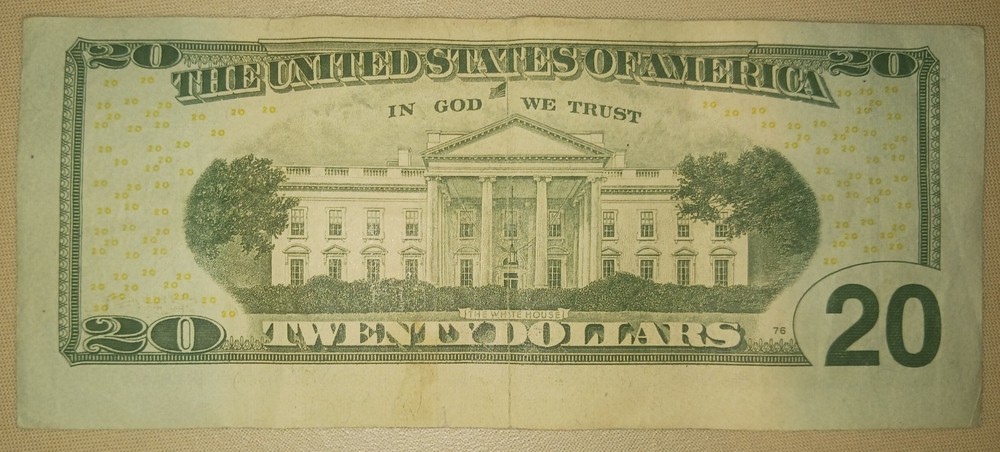 ERROR! $20 Bill USD Rare Miscut 2004 Legal Note