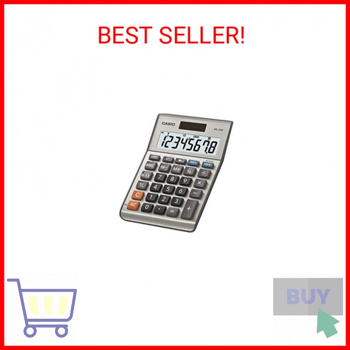 Casio MS-80B Calculator – Desktop Calculator with Tax & Currency Tools | General