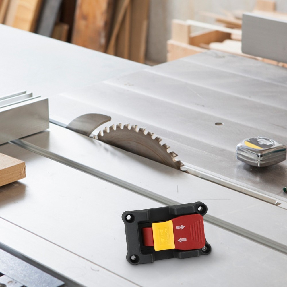 Easily Identifiable Locking Key Switch Rated at 20A for Electric Tools