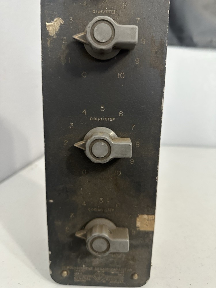 General Radio Company Polystyrene Decade Capacitor , AS IS UNTESTED