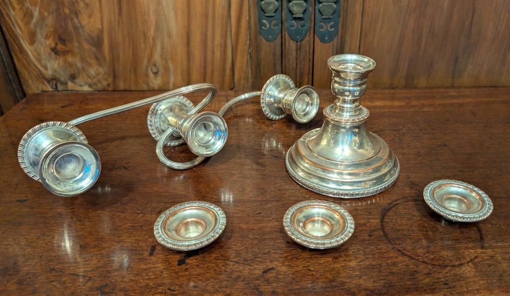 Vintage Silver Plated Candelabra