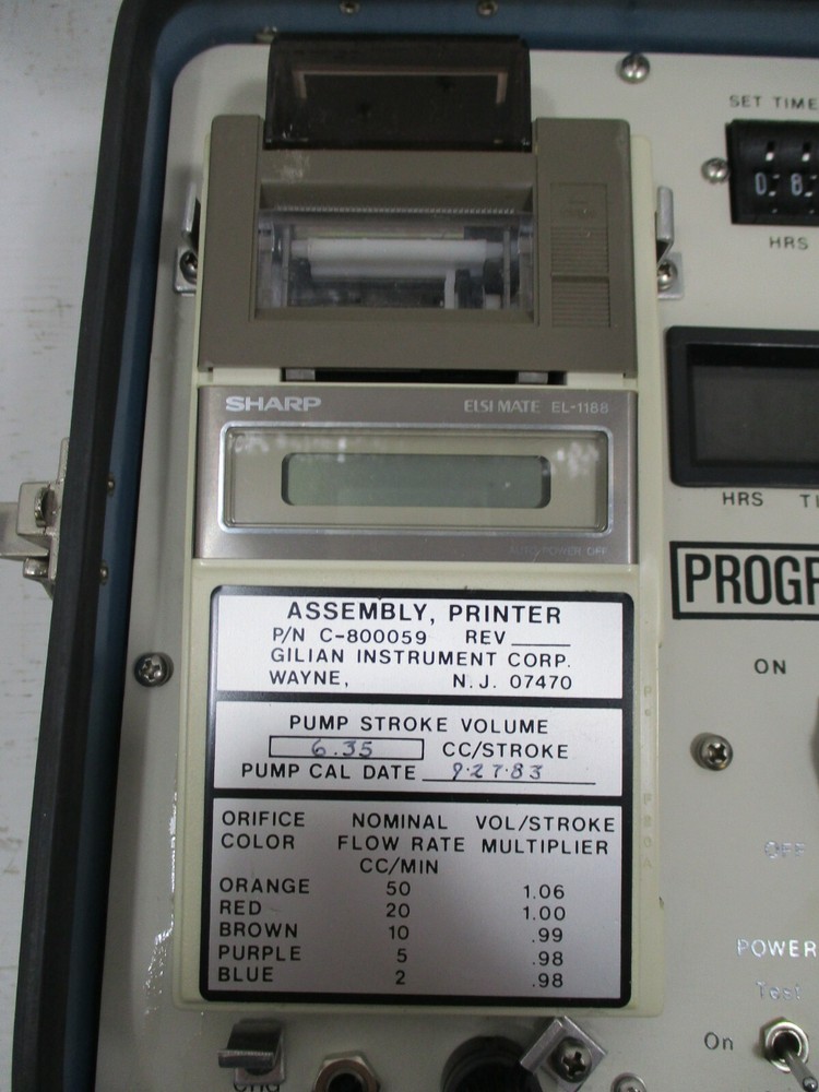 Gilian Instruments RD-113 Programable Atmospheric Tracer Sampler D-800015 A