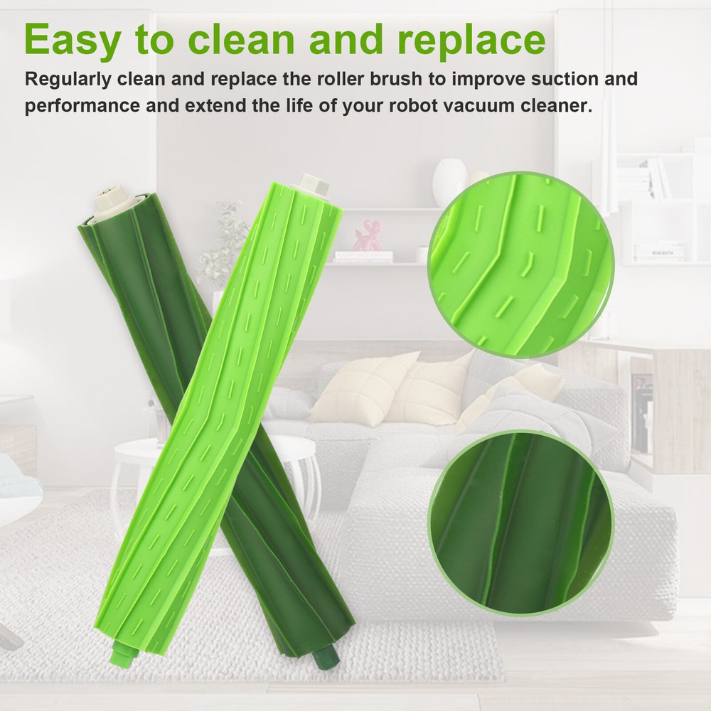 2 Sets Replacement Roller Brush for iRobot Roomba e5 e6 i1 i3+ i4 i6+ i7 i8 Plus