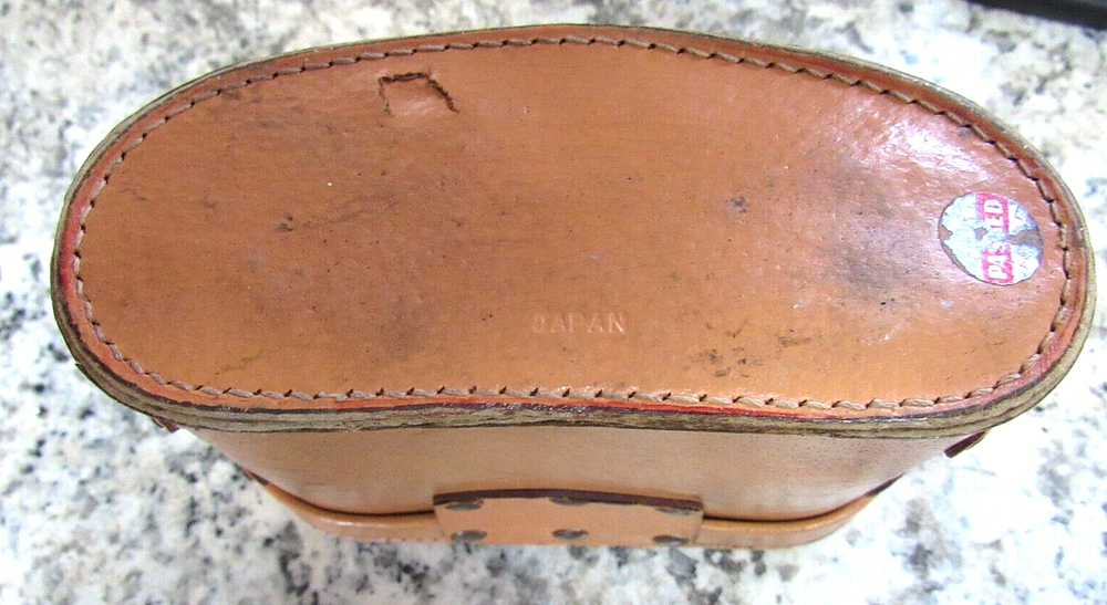 VINTAGE Vernon leather Binoculars/ Case Blk GOOD CONDITION