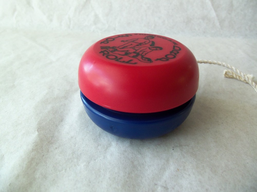 Vtg Fire Safety Stop Drop & Roll YO YO! RED & BLUE!