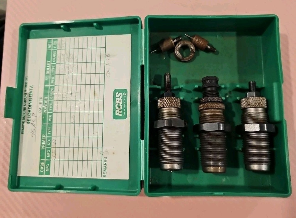 RCBS 3 Die TC Set .45 ACP AUTO 18910 Reloading