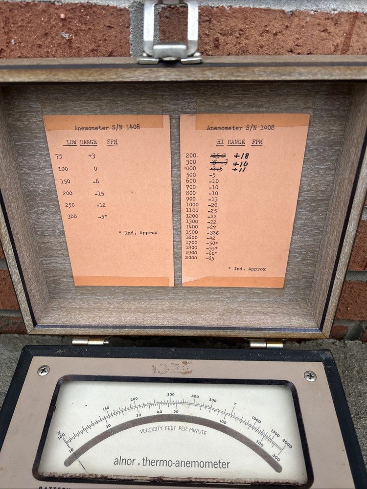 Alnor Thermo- Anemometer Velocity Meter Untested