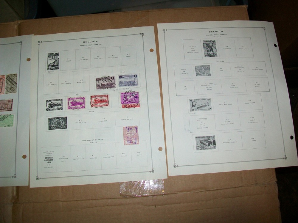 1920 - 1936 Belgium Stamp Sheets Lot 74