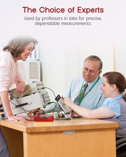 Digital Multimeter, Voltmeter Ammeter Ohmmeter with Test Leads Backlight LCD