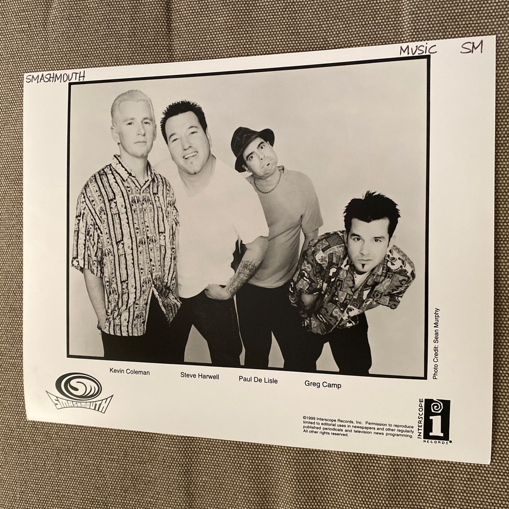 Smash Mouth Press Photo 8x10”, See Description.