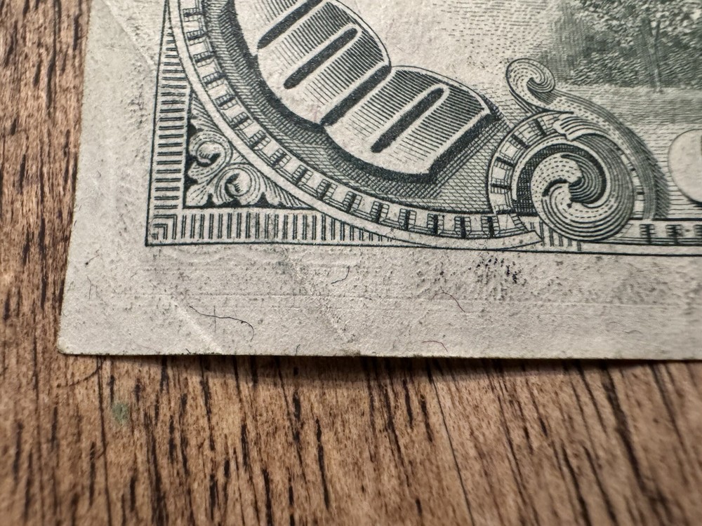 1974 $100 Bill, California Mint, Print Through Error