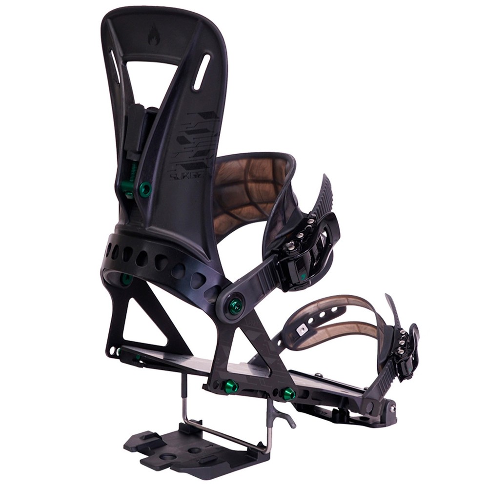 SPARK R&D Surge ST Pro Medium Black/Green Splitboard Bindings (B32062526)