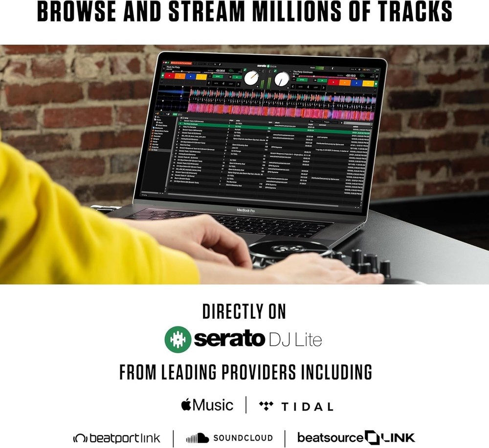 Professional-Grade DJ Controller with 2 Decks, Sync Lights & USB Connectivity