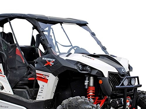 SuperATV Scratch Resistant Windshield Can Am Maverick