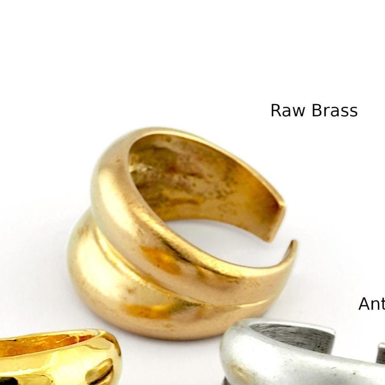 Adjustable Brass Ring (18.75mm 8.5US inner size) 3014