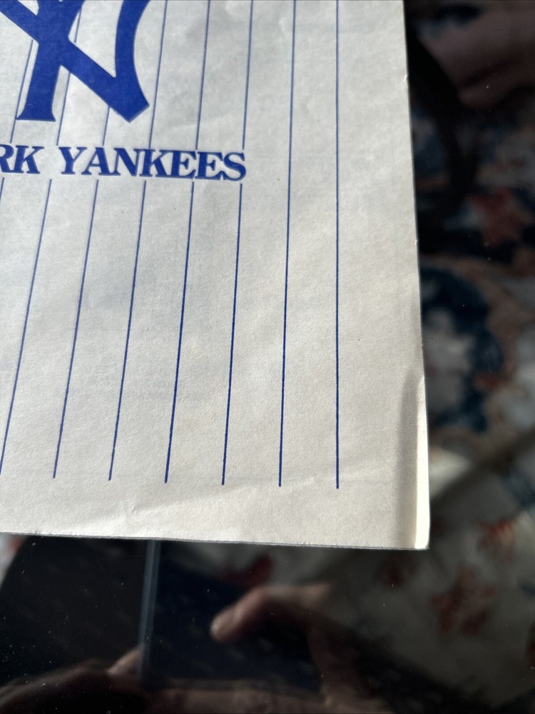 1990 YANKEES vs METS Spring Training SCORECARD PROGRAM