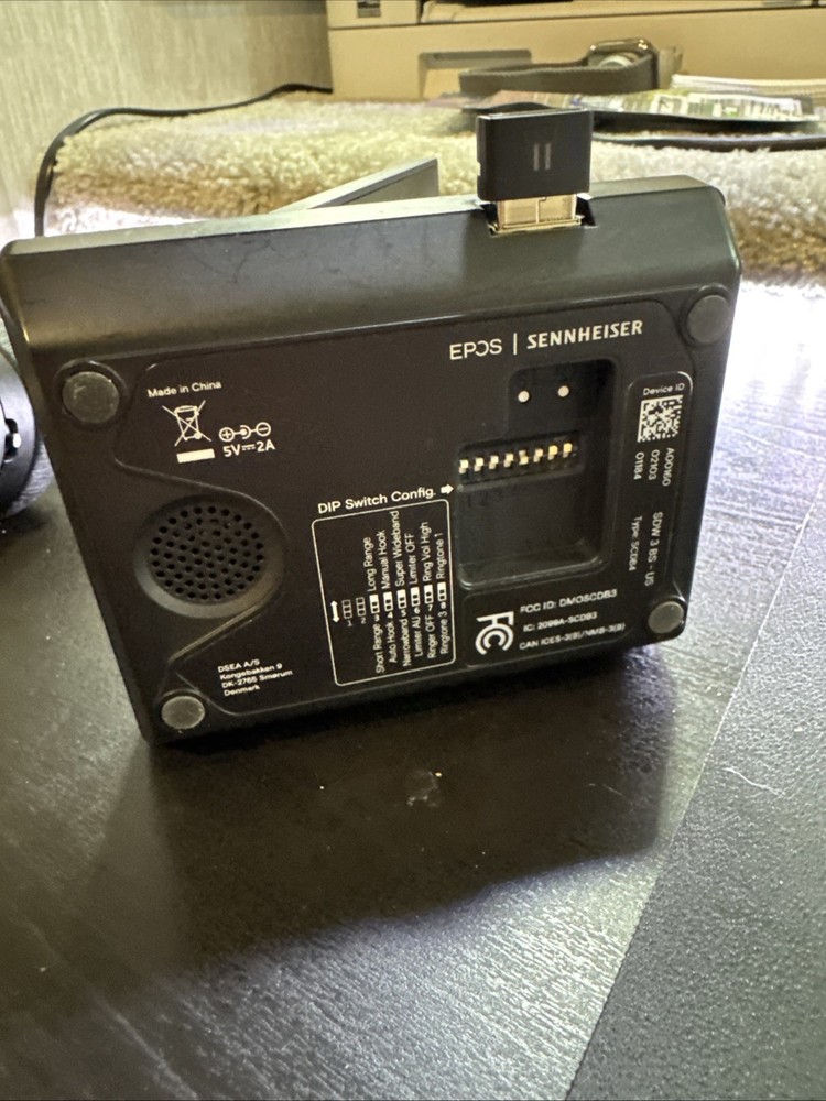Sennheiser EPOS SDW60 Headset, SDW 3 BS Base, And BTD 800 USB Bluetooth Bundle