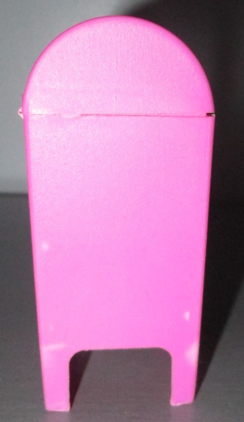 Vintage Fleer Corp Mini Pink Mailbox Empty Candy Container USA Made