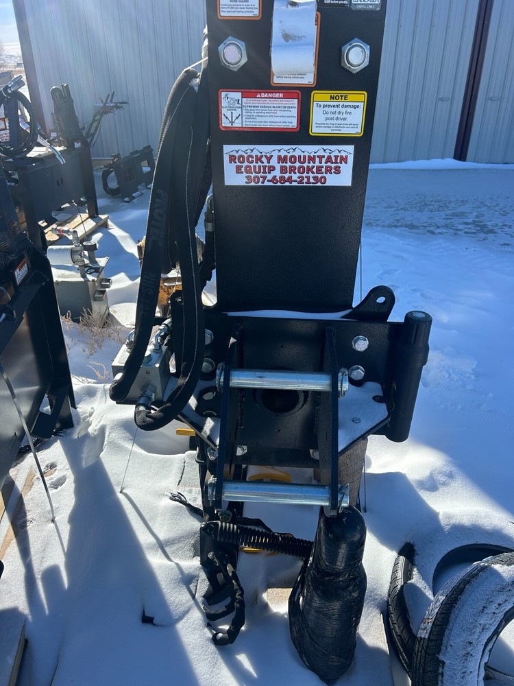 Danuser Hornet T8RR Post Pounder, excavator mount, w/ grapple,