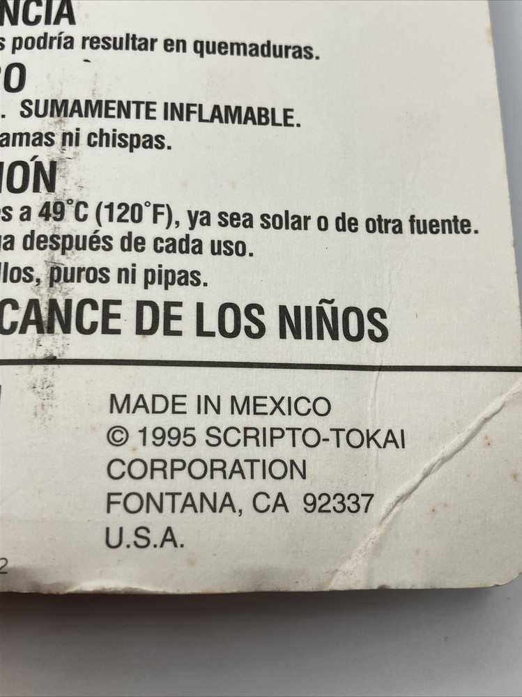 Vtg 1995 Scripto Red Plastic Portable Aim N Flame Multi Purpose Lighter