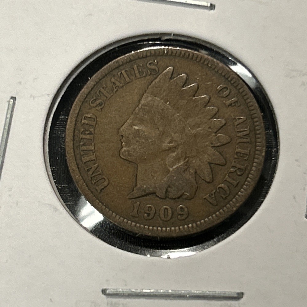 1909 Indian Head Cent Copper Coin Great Coin