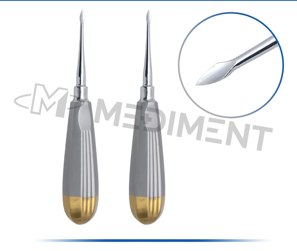 2 Pcs Dental Surgery Elevator Spade 60 Root Extraction