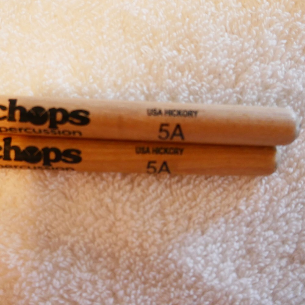 Chops Percussion Labs Hickory Drumsticks 5A Wood Drum Sticks
