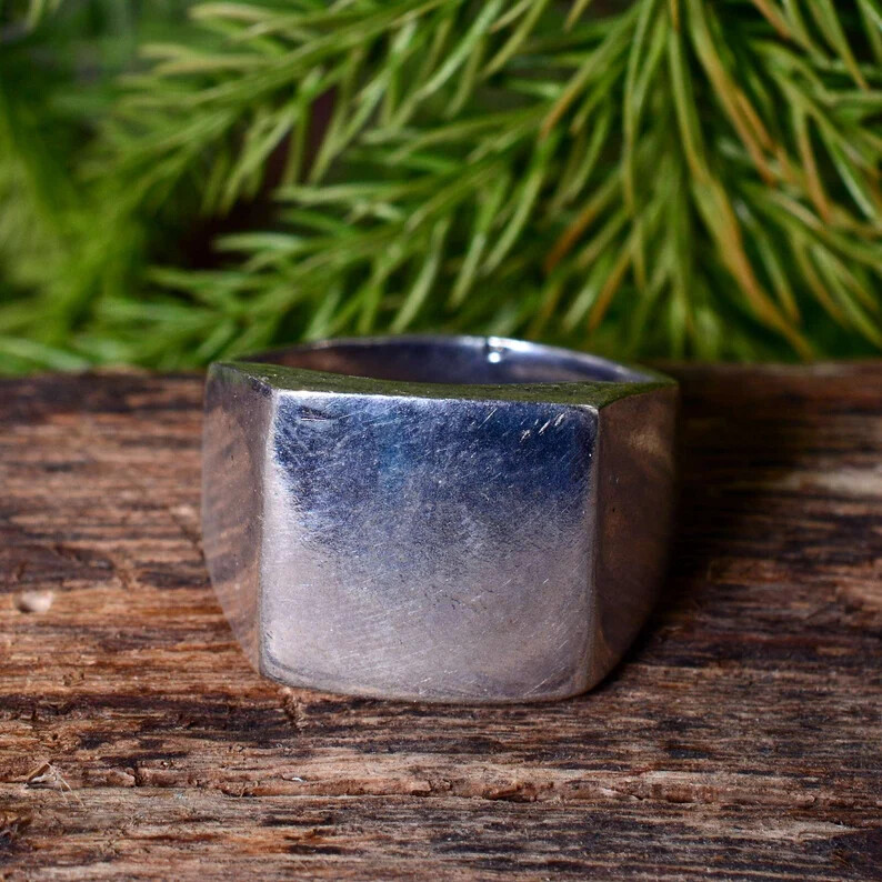 Personalized Solid Sterling Silver Band &Statement Ring Band Ring All size-A-35