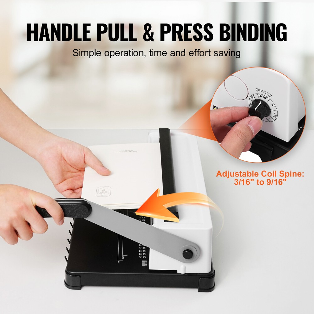 VEVOR Coil Spiral Binding Machine Manual Book Maker