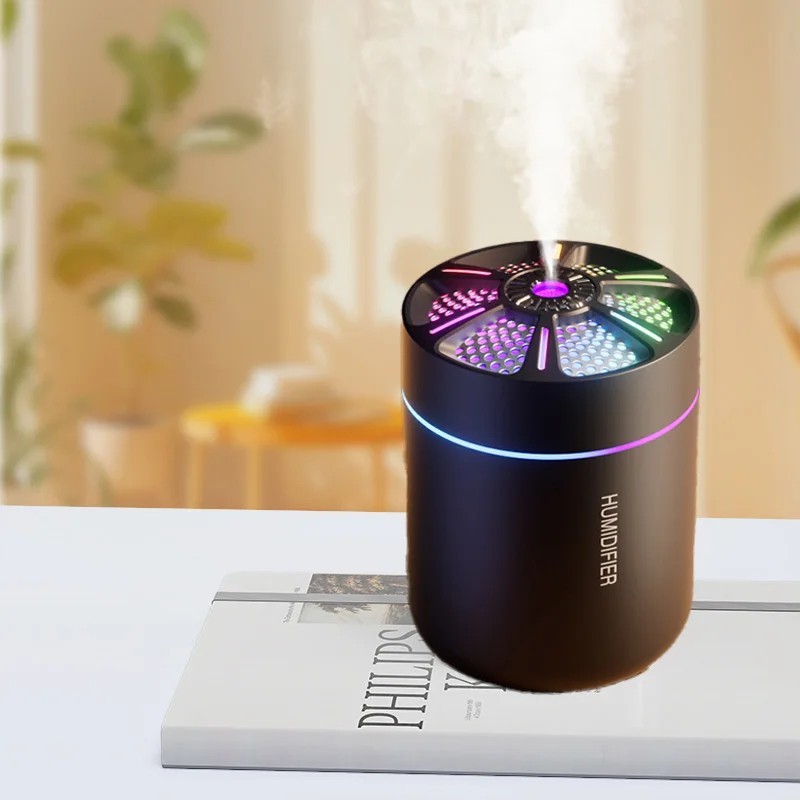 Portable USB Mini Humidifier LED Light Aroma Diffuser Car Home Office