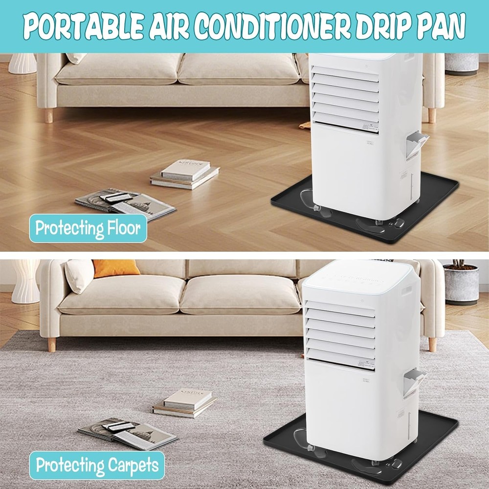Portable Air Conditioner Drip Pan with Raised Edge