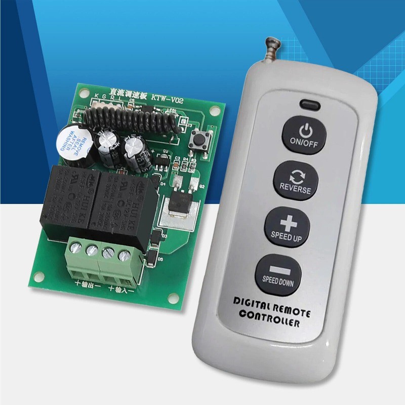 DC12V Motor Controller Kit Speed Regulator Wireless Remote Control Electric NEW