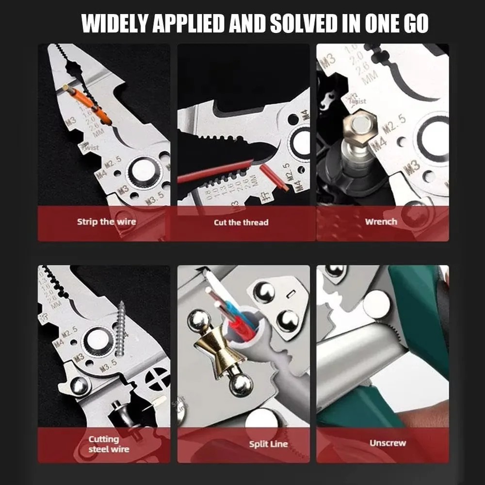 Foldable Wire Strippers Wire Stripping Tool Electrical Pliers Electrician Tool