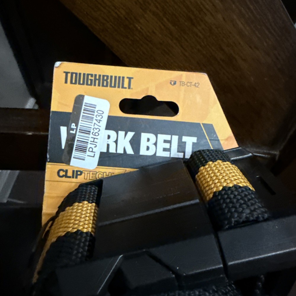 Toughbuilt Industries TB-CT-42-2BES Polyester Adjustable Work Belt 2 Pack