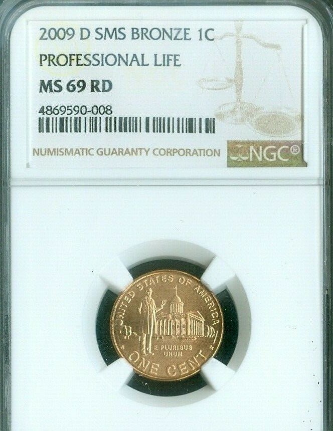 2009-D Lincoln Cent Professional NGC MS69 SMS RD Quality