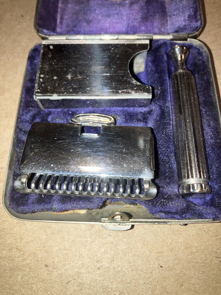 Nice GEM Pat 1912 Single Edge Razor With Case