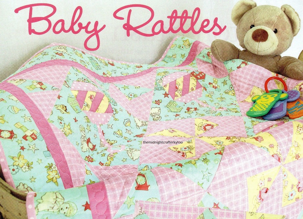 Baby Rattles Quilt Pattern Pieced/Applique BL