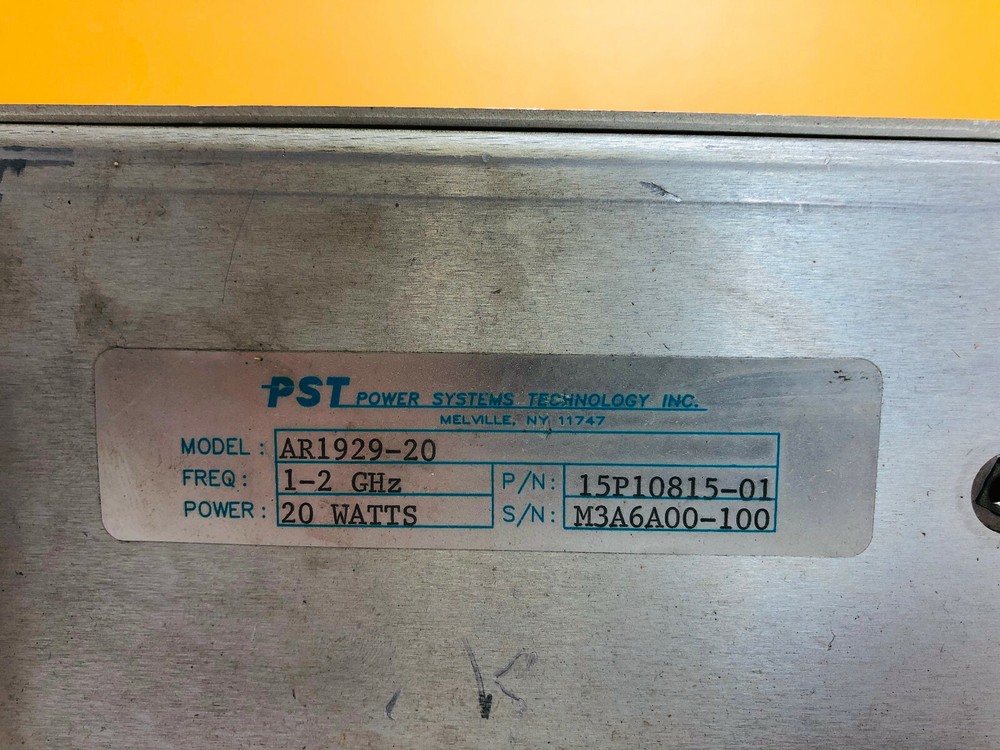 Comtech PST AR1929-20 1000 to 2000 MHz Solid State Linear RF Amplifier. Tested!