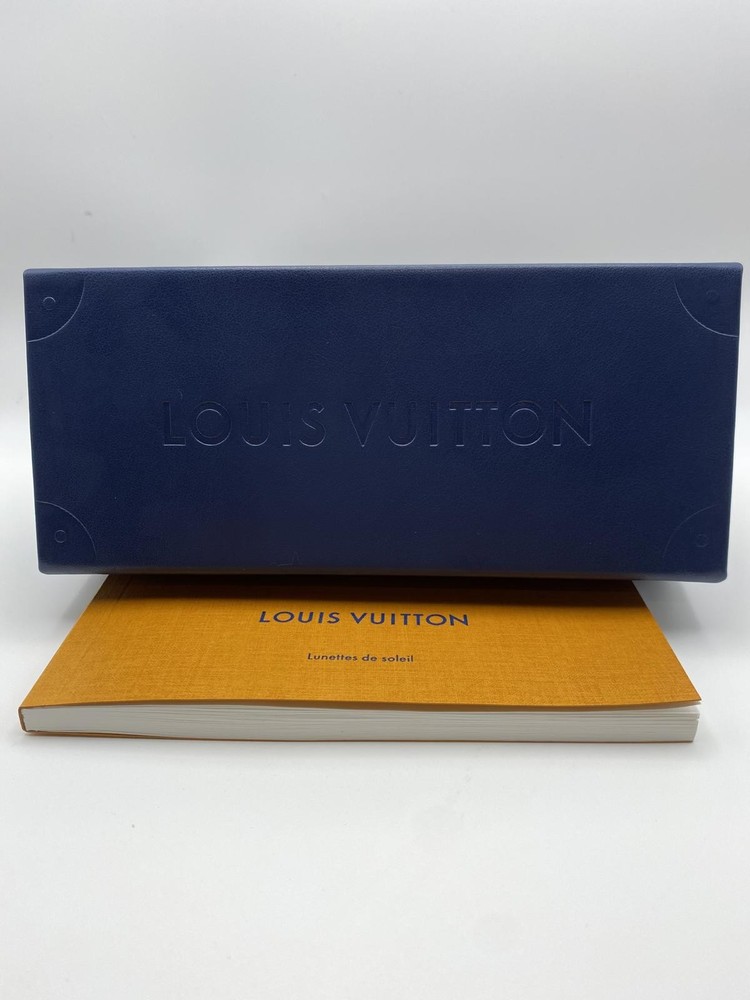 Louis Vuitton Blue Sunglasses Case with Booklet